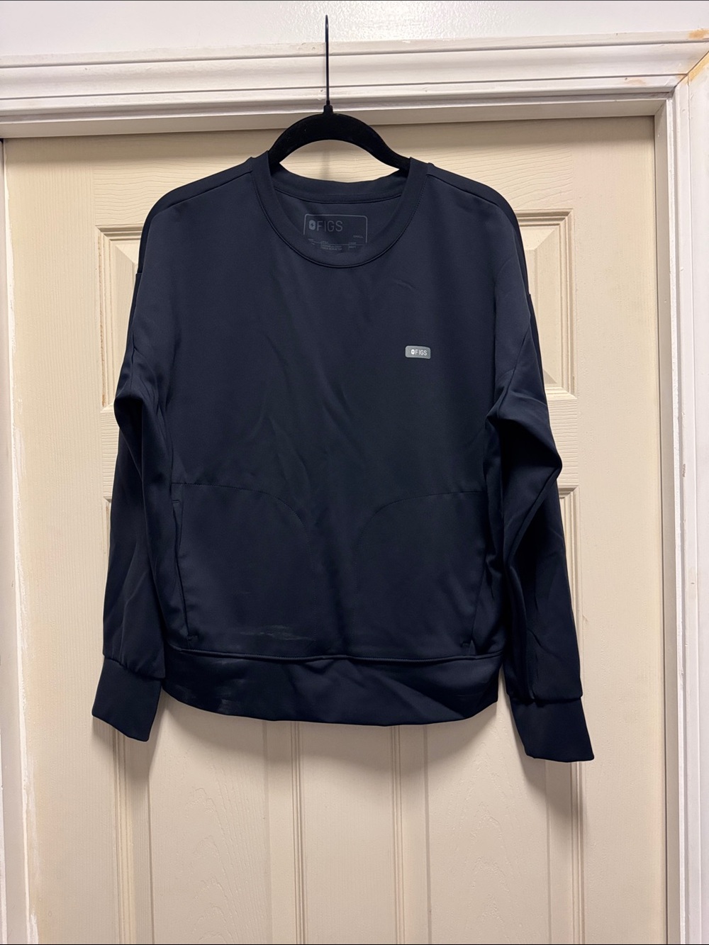 Figs Navy Crewneck FormX Pullover